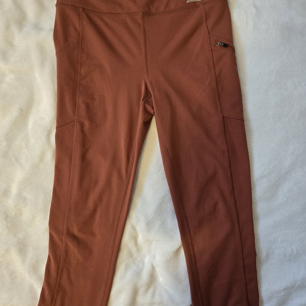 Eddie Bauer Women's Burnt Orange Capri Leggings